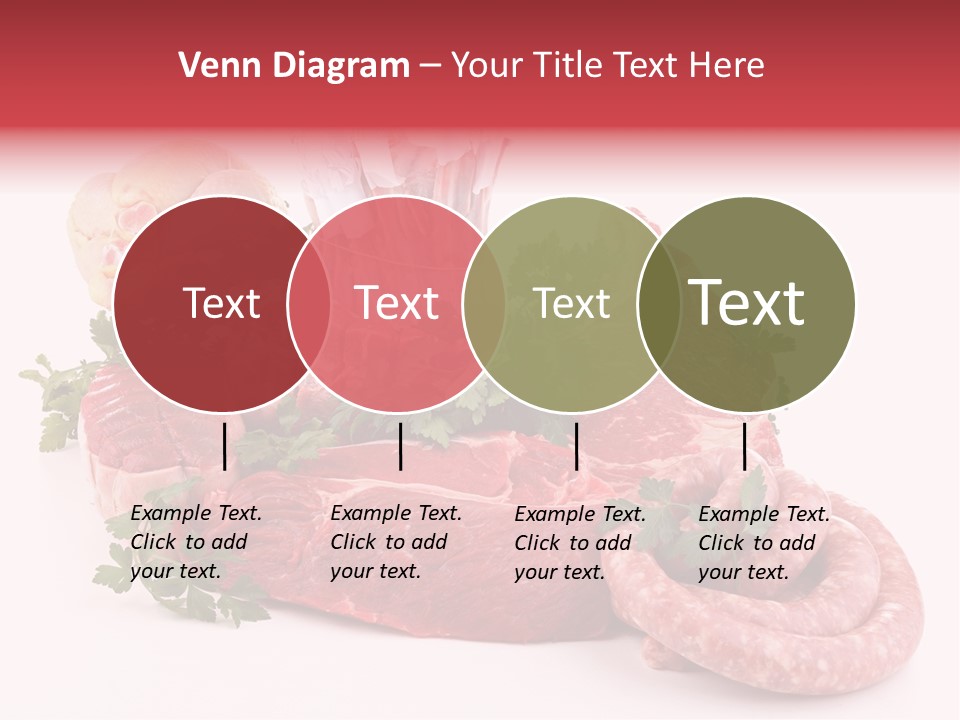 Assorted Fillet Food PowerPoint Template
