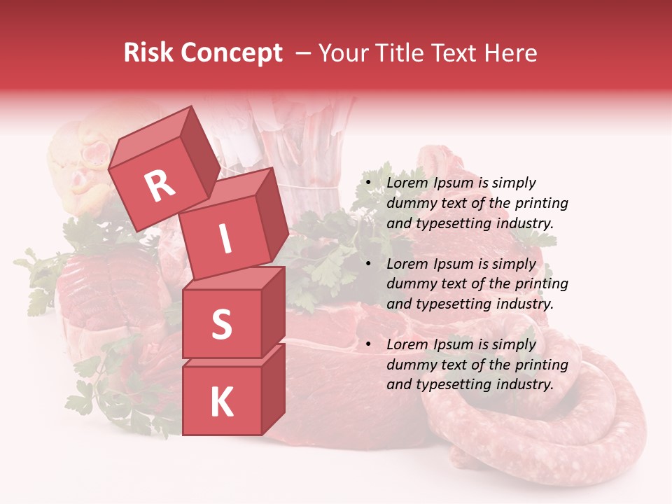 Assorted Fillet Food PowerPoint Template