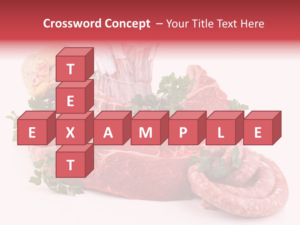 Assorted Fillet Food PowerPoint Template