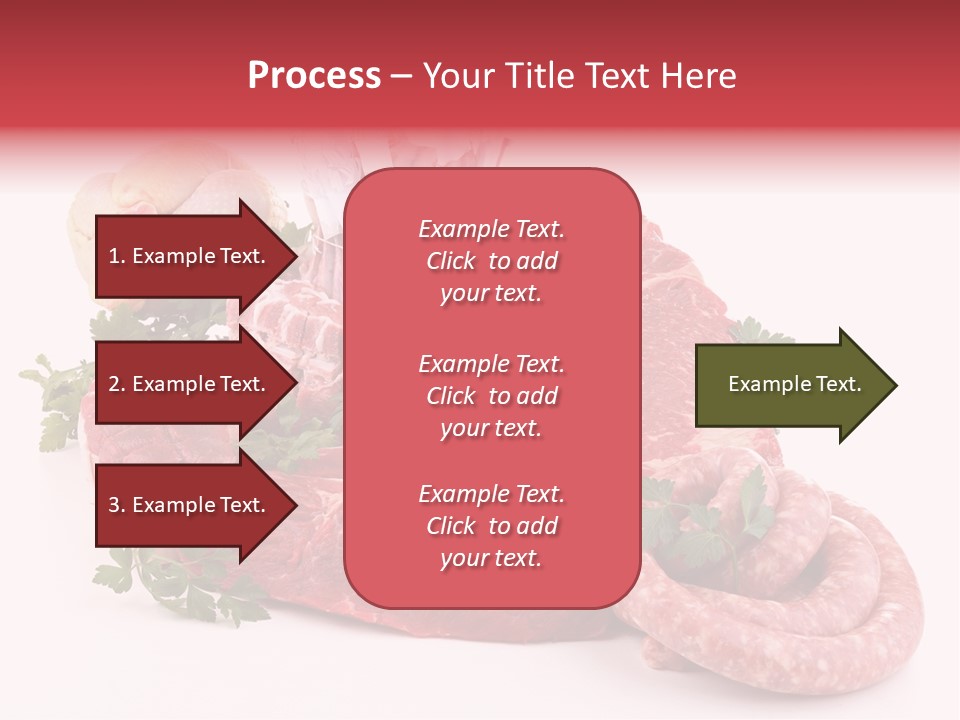 Assorted Fillet Food PowerPoint Template