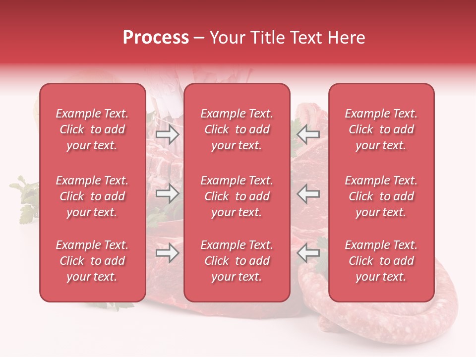 Assorted Fillet Food PowerPoint Template