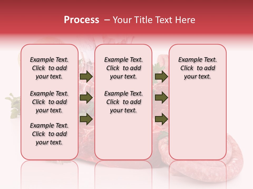 Assorted Fillet Food PowerPoint Template
