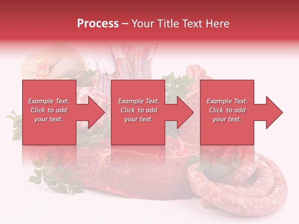 Assorted Fillet Food PowerPoint Template