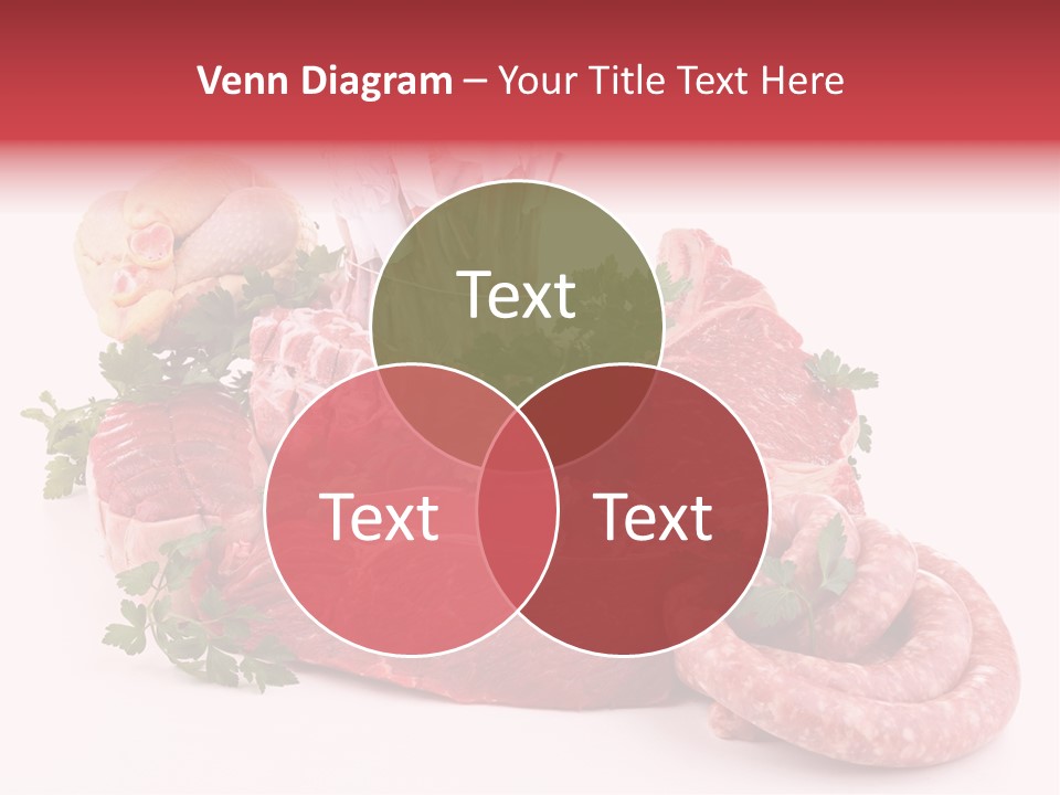 Assorted Fillet Food PowerPoint Template