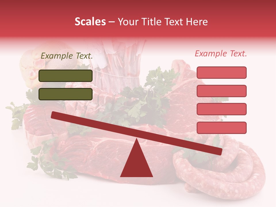 Assorted Fillet Food PowerPoint Template