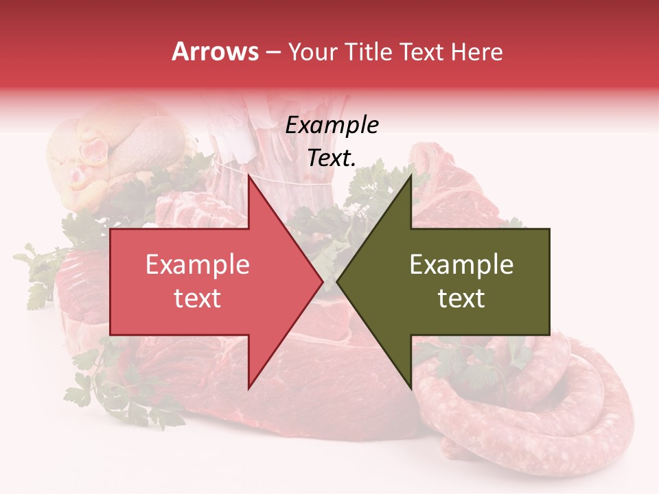 Assorted Fillet Food PowerPoint Template