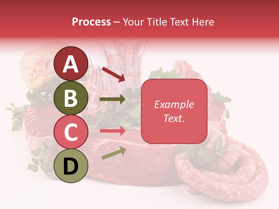 Assorted Fillet Food PowerPoint Template