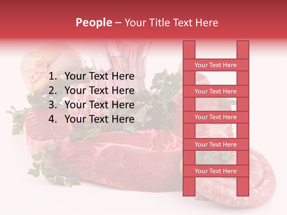 Assorted Fillet Food PowerPoint Template