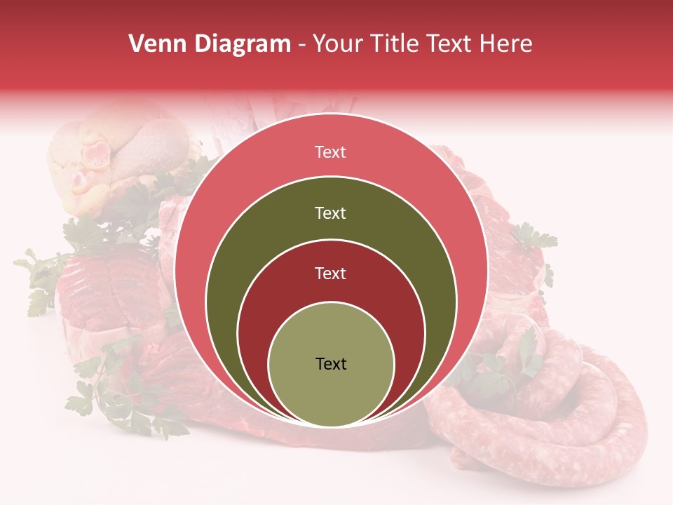 Assorted Fillet Food PowerPoint Template