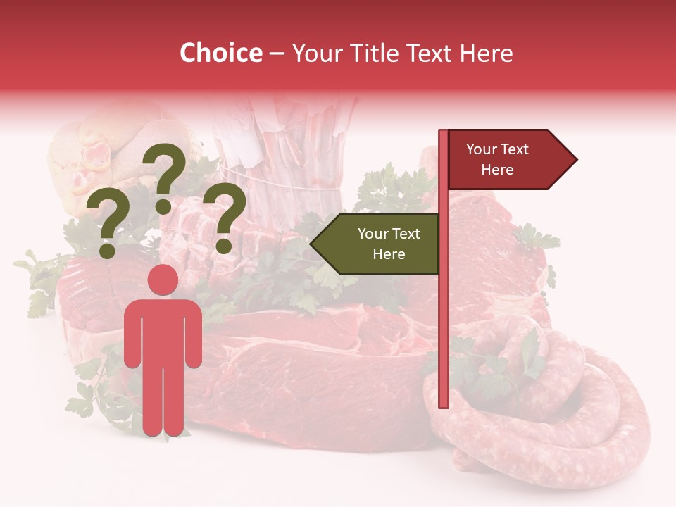 Assorted Fillet Food PowerPoint Template