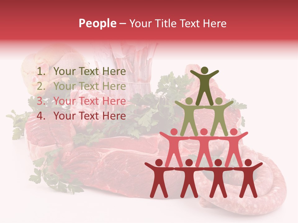 Assorted Fillet Food PowerPoint Template