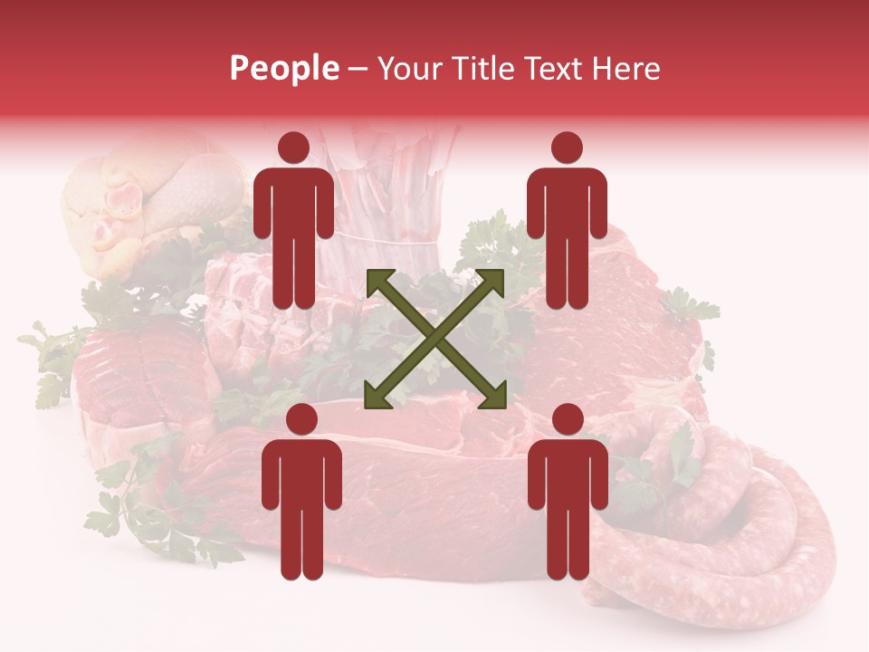 Assorted Fillet Food PowerPoint Template