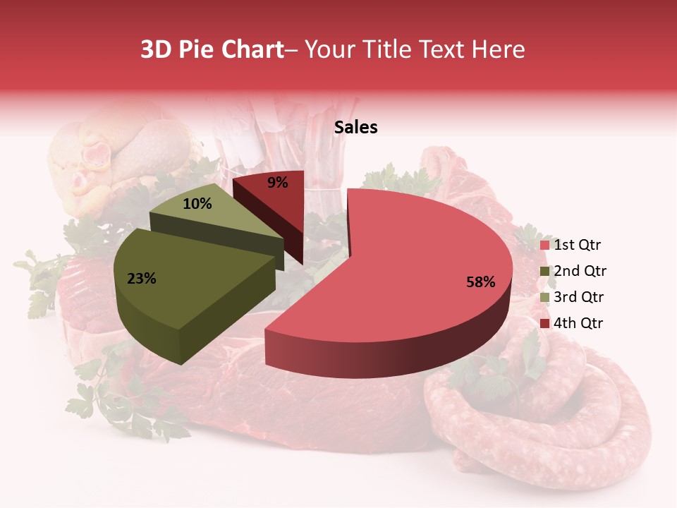 Assorted Fillet Food PowerPoint Template