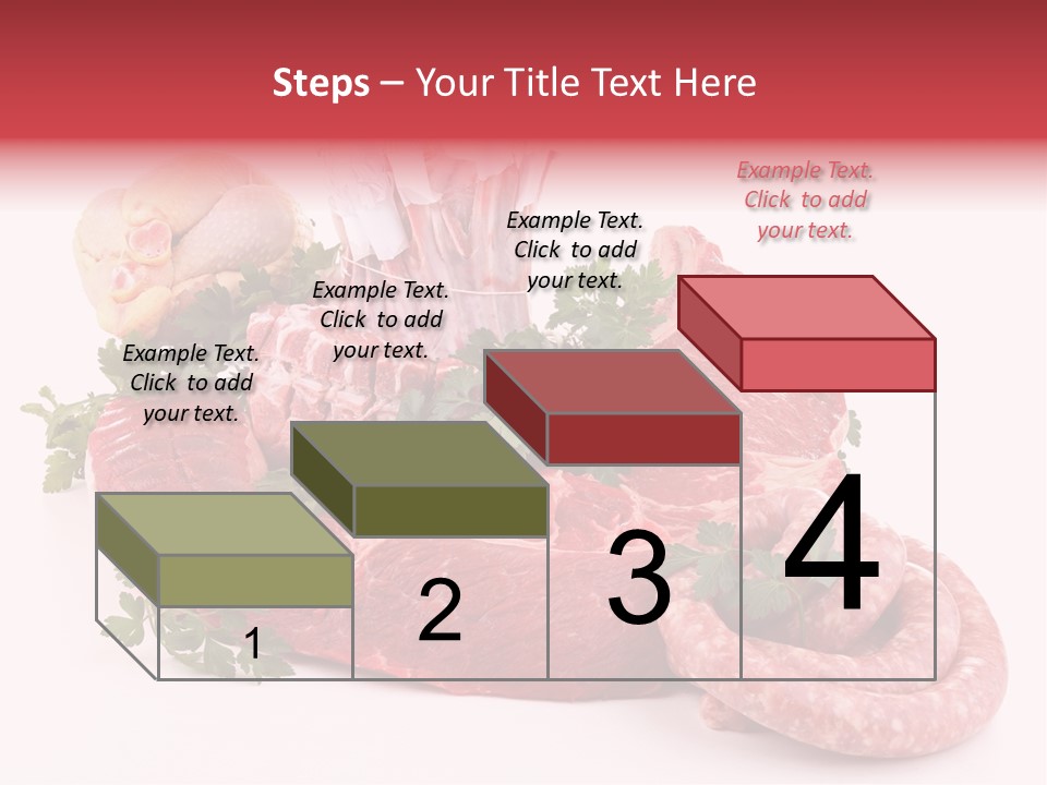 Assorted Fillet Food PowerPoint Template