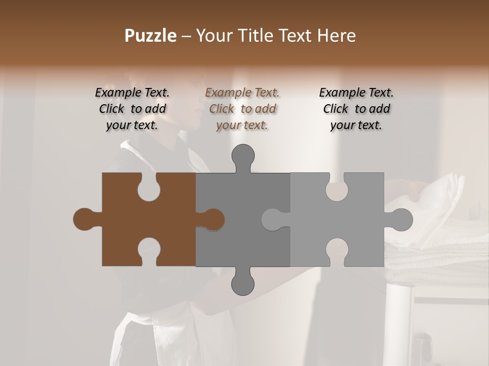 Housekeeping Cart  Color Image PowerPoint Template