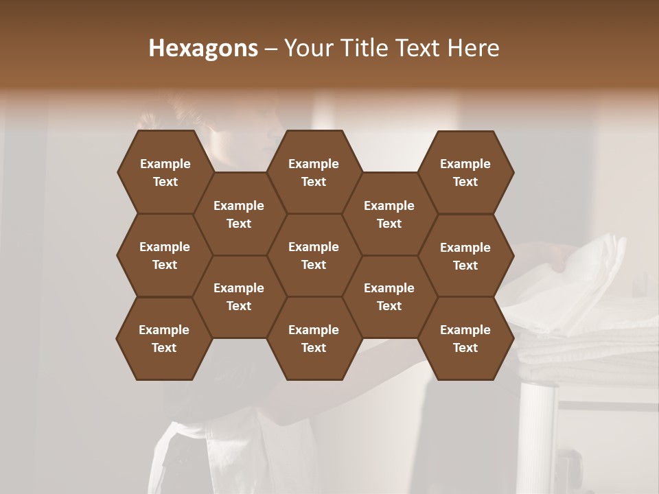 Housekeeping Cart  Color Image PowerPoint Template