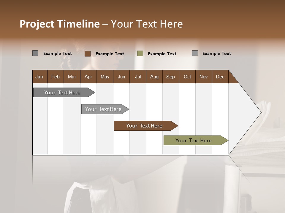 Housekeeping Cart  Color Image PowerPoint Template