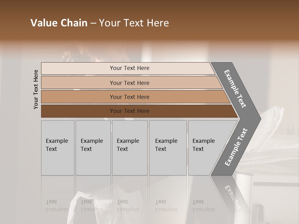 Housekeeping Cart  Color Image PowerPoint Template