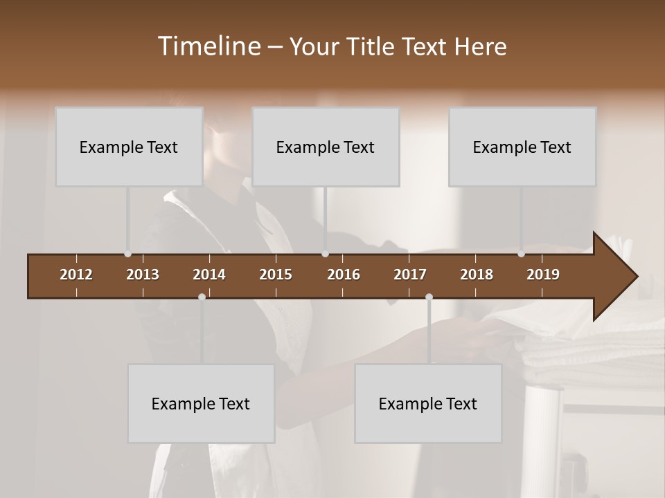 Housekeeping Cart  Color Image PowerPoint Template
