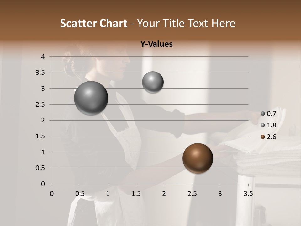 Housekeeping Cart  Color Image PowerPoint Template