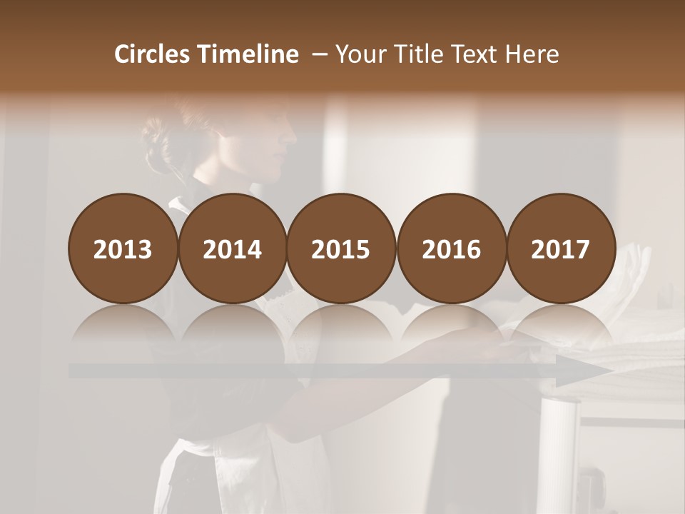 Housekeeping Cart  Color Image PowerPoint Template