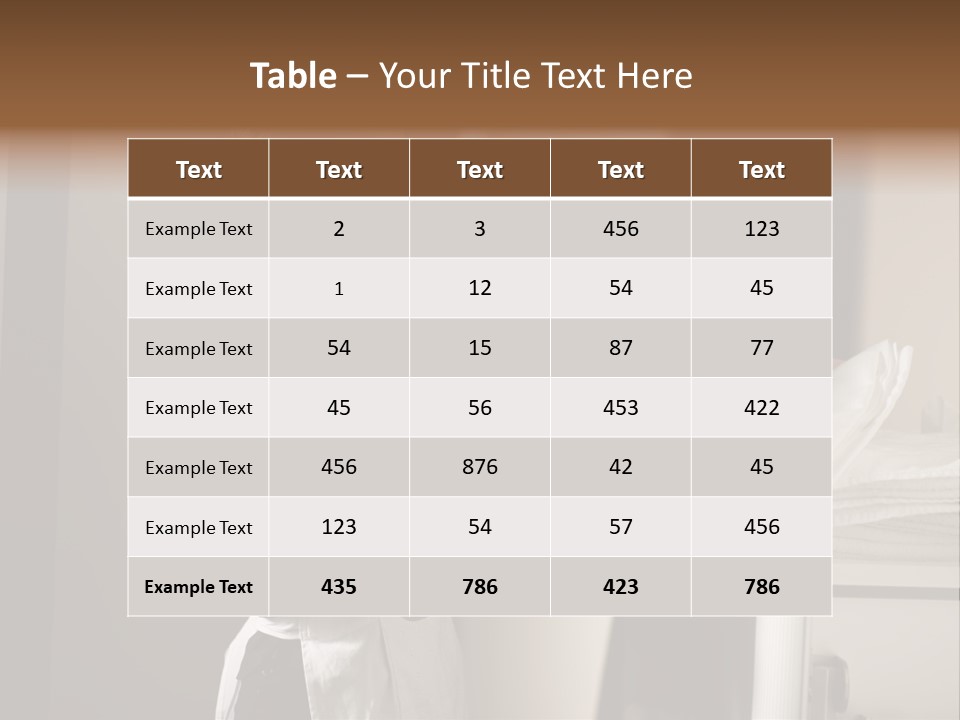 Housekeeping Cart  Color Image PowerPoint Template