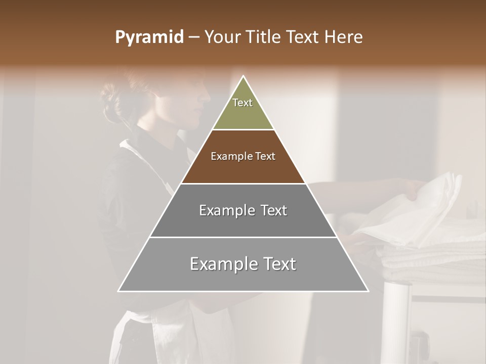 Housekeeping Cart  Color Image PowerPoint Template
