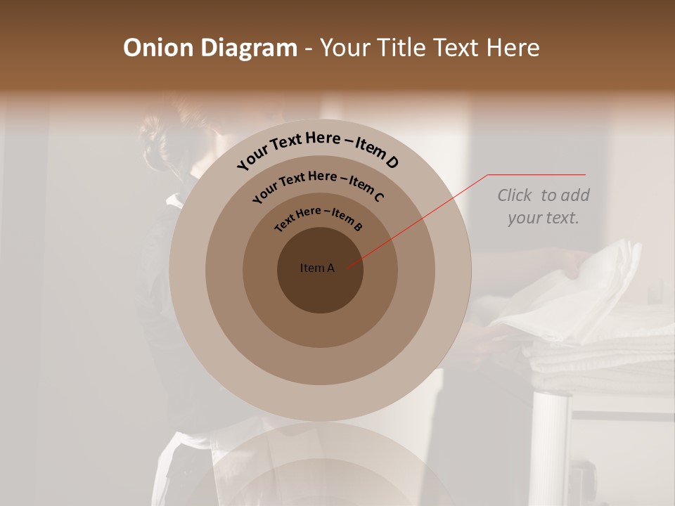 Housekeeping Cart  Color Image PowerPoint Template