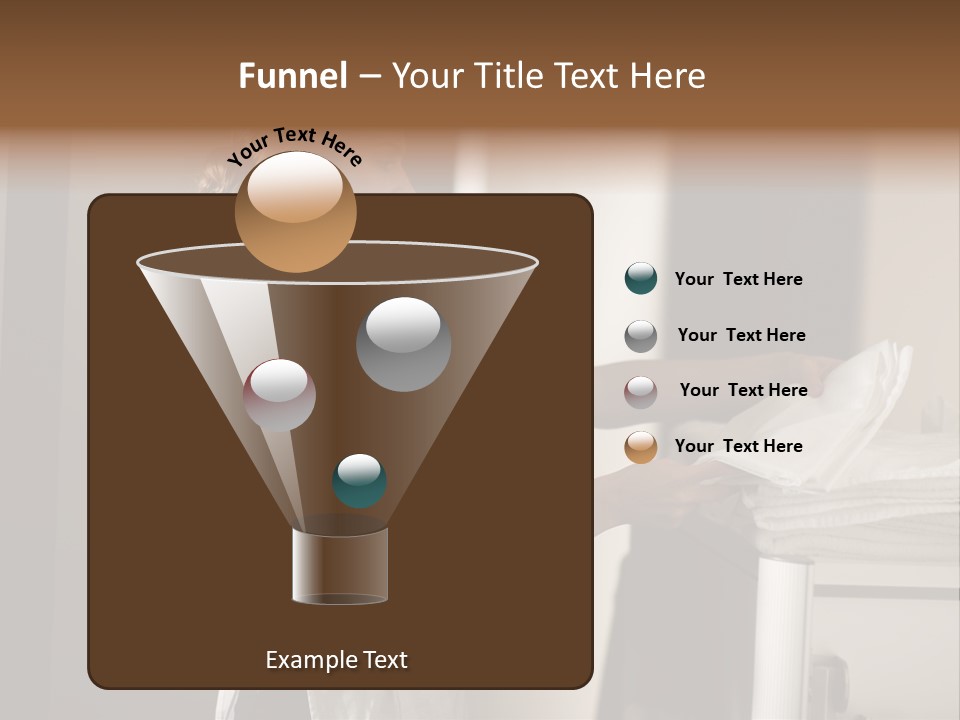 Housekeeping Cart  Color Image PowerPoint Template