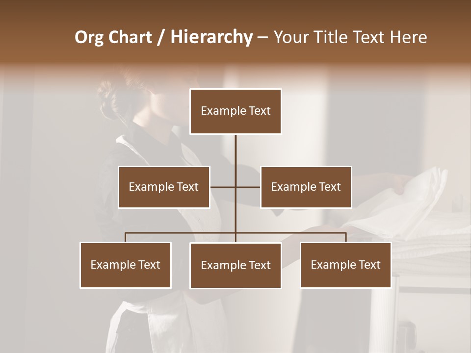 Housekeeping Cart  Color Image PowerPoint Template