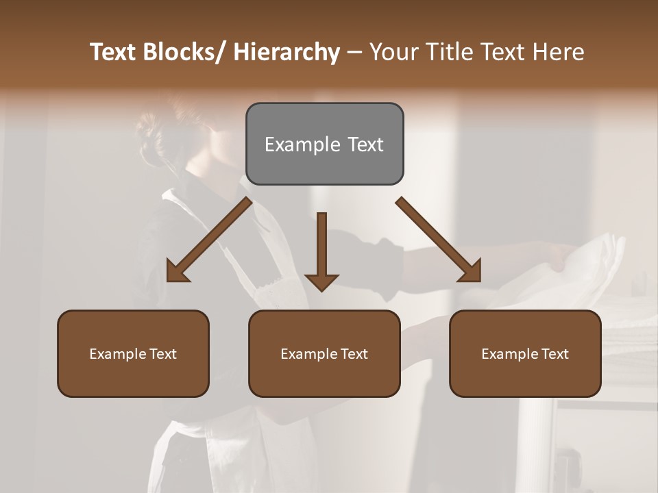 Housekeeping Cart  Color Image PowerPoint Template