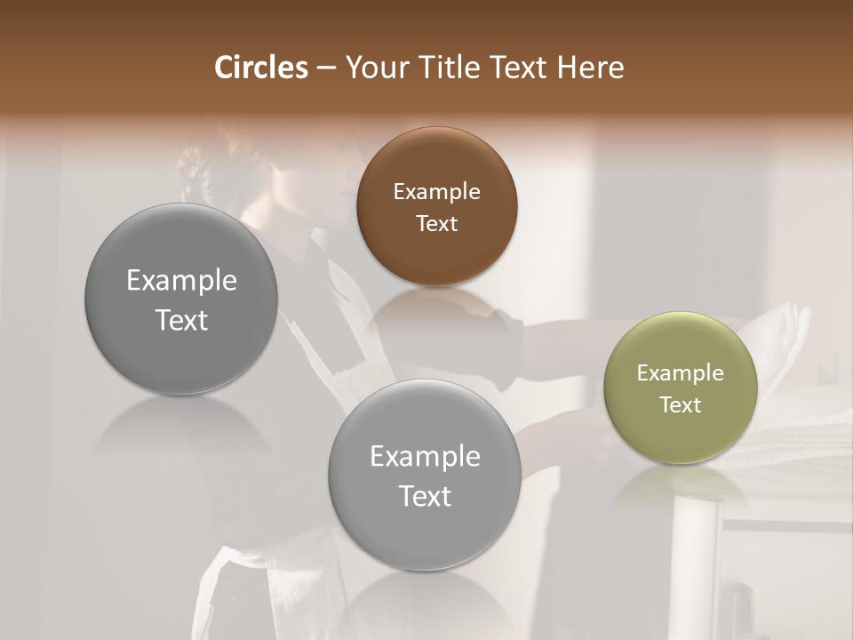 Housekeeping Cart  Color Image PowerPoint Template