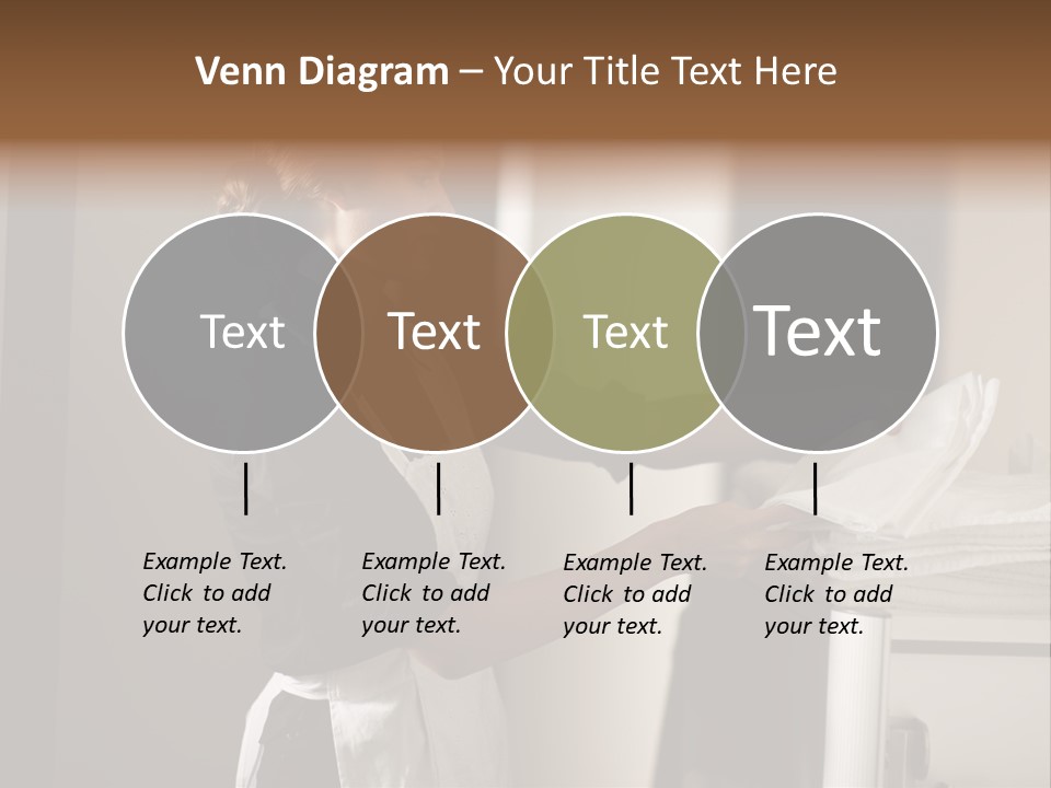 Housekeeping Cart  Color Image PowerPoint Template