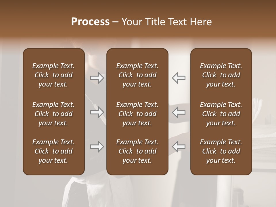 Housekeeping Cart  Color Image PowerPoint Template