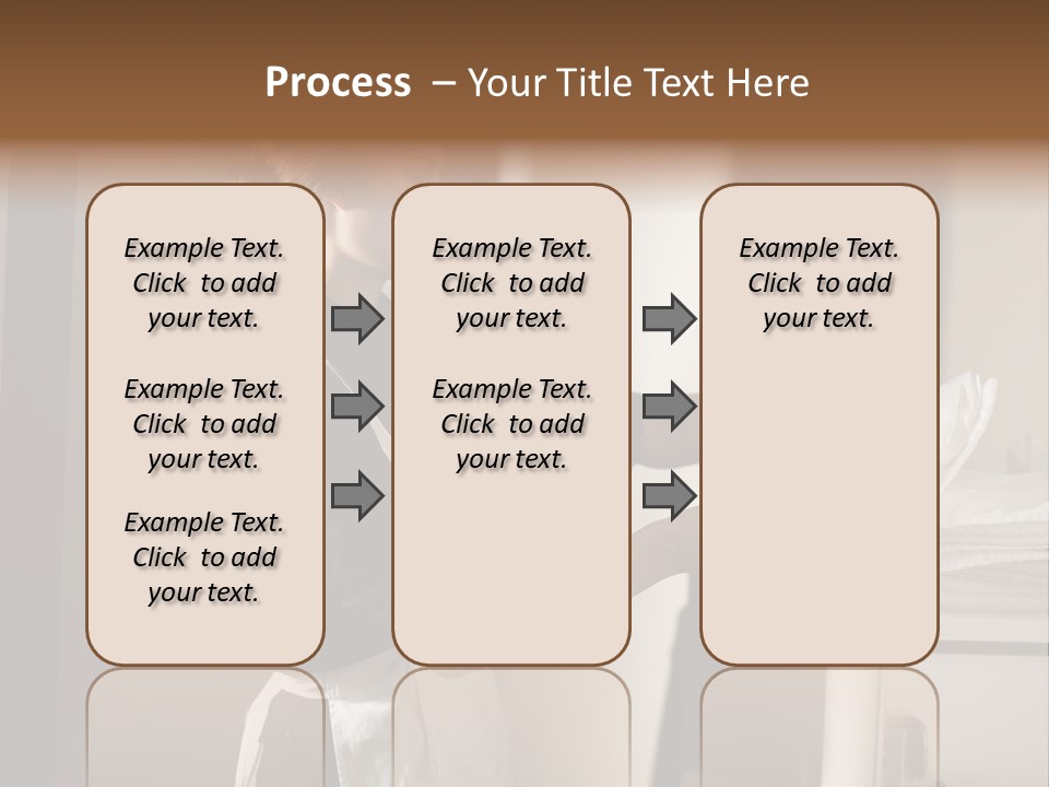 Housekeeping Cart  Color Image PowerPoint Template