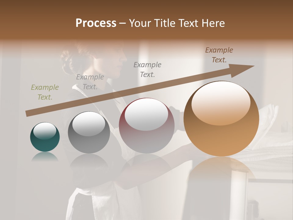 Housekeeping Cart  Color Image PowerPoint Template