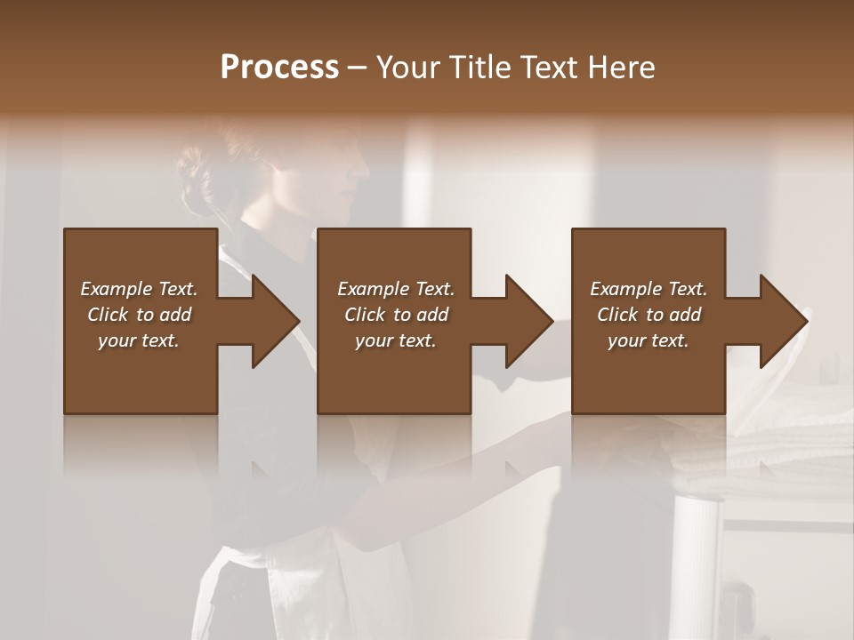 Housekeeping Cart  Color Image PowerPoint Template