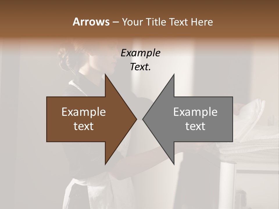 Housekeeping Cart  Color Image PowerPoint Template