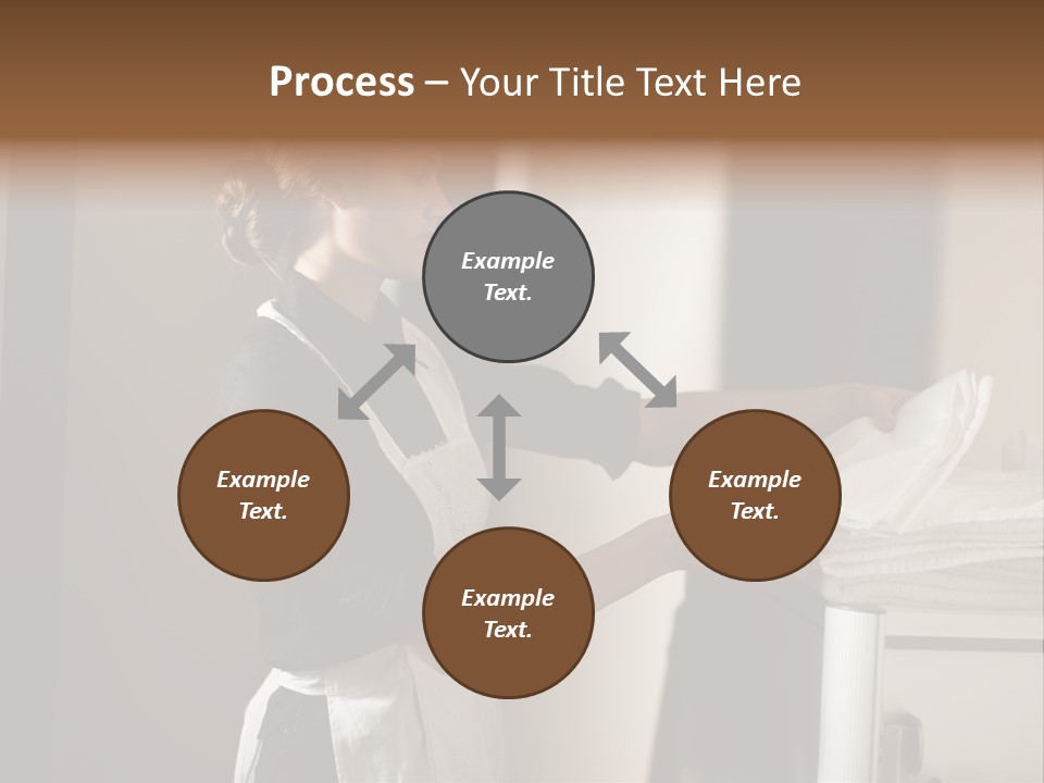 Housekeeping Cart  Color Image PowerPoint Template