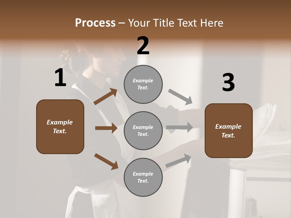 Housekeeping Cart  Color Image PowerPoint Template