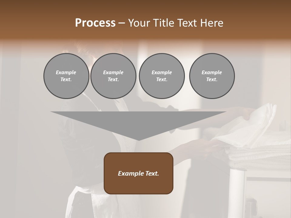 Housekeeping Cart  Color Image PowerPoint Template