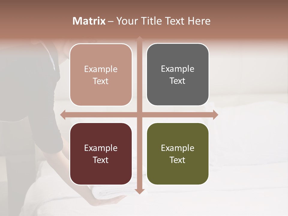 Making Bed Hair Back Brown Hair PowerPoint Template