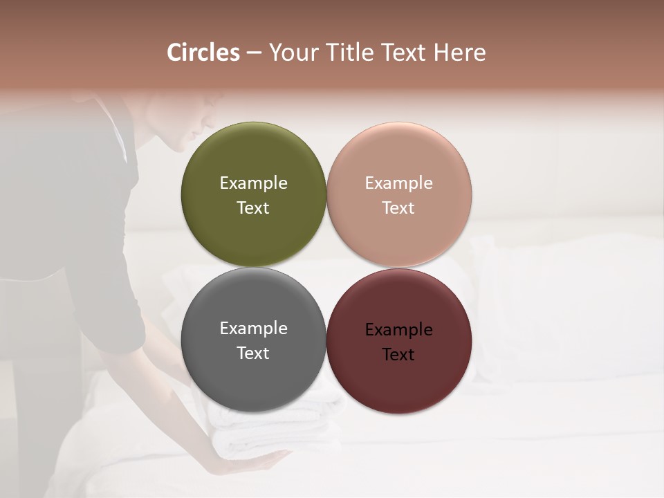 Making Bed Hair Back Brown Hair PowerPoint Template