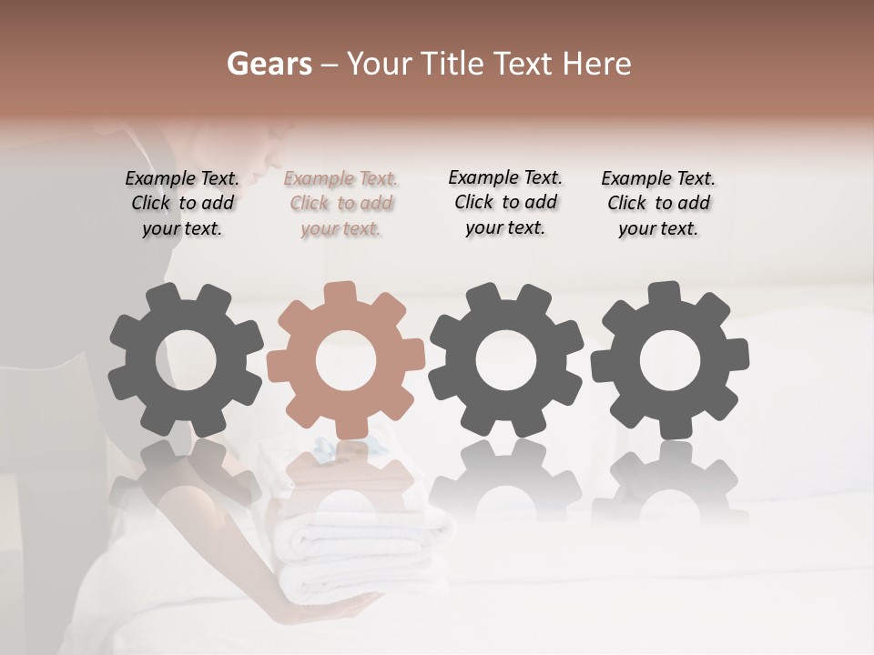 Making Bed Hair Back Brown Hair PowerPoint Template