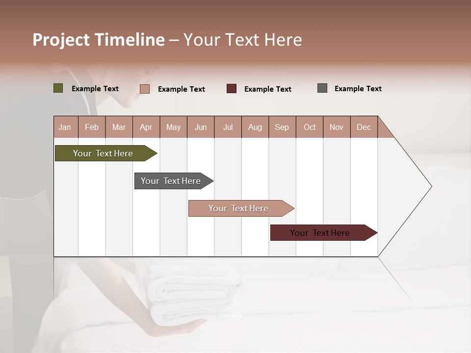 Making Bed Hair Back Brown Hair PowerPoint Template