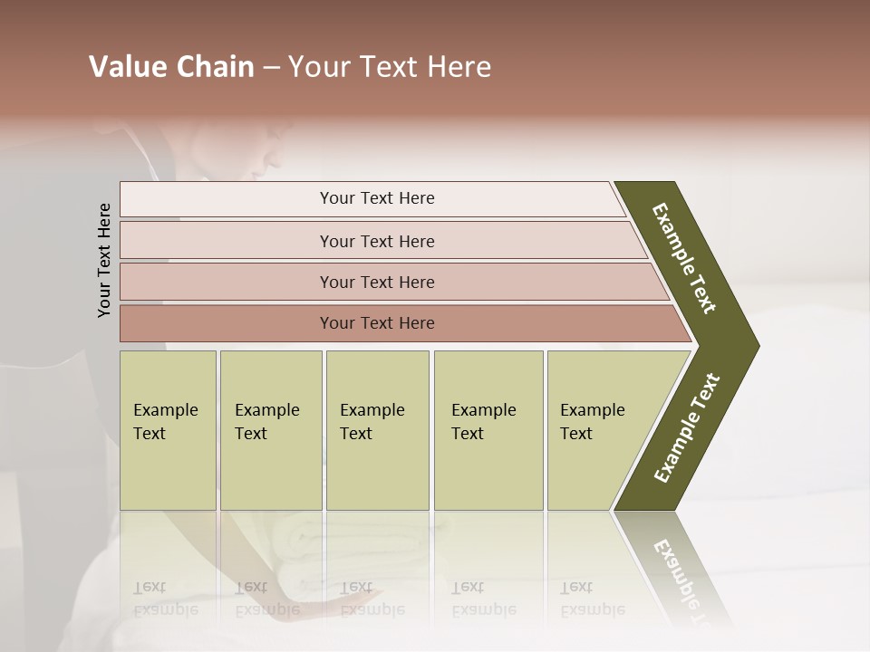 Making Bed Hair Back Brown Hair PowerPoint Template