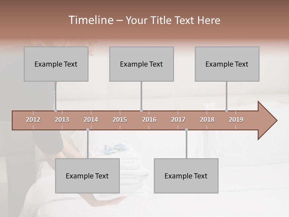 Making Bed Hair Back Brown Hair PowerPoint Template