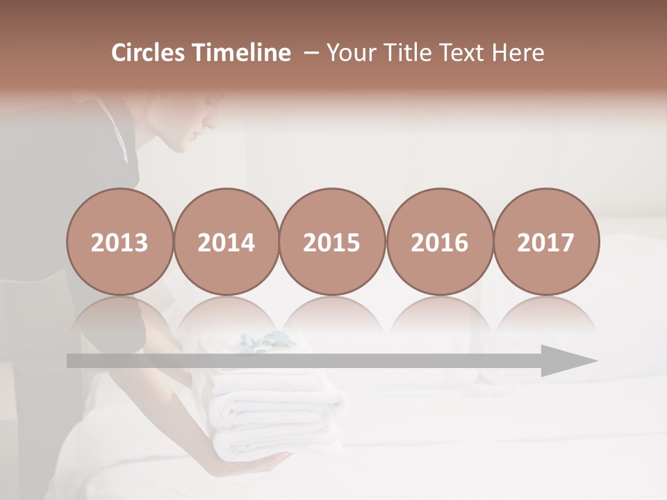 Making Bed Hair Back Brown Hair PowerPoint Template