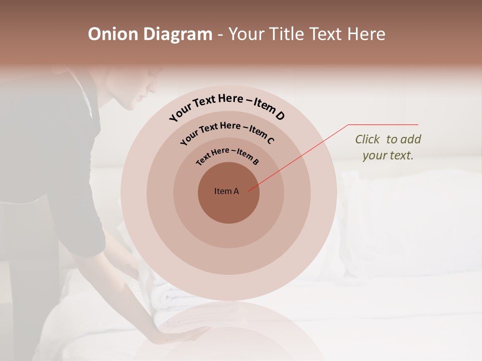 Making Bed Hair Back Brown Hair PowerPoint Template