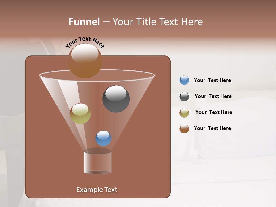 Making Bed Hair Back Brown Hair PowerPoint Template